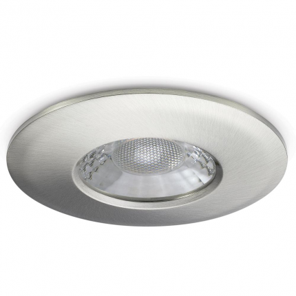 JCC V50 7.5W LED Fire Rated Colour Selectable Dimmable Downlight Brushed Nickel